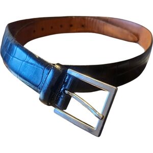 Trafalgar Black and Brown Leather Belt